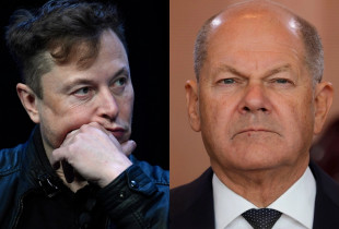 Elon Musk, Olaf Scholz