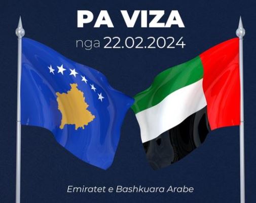 Nga 22 shkurti kosovarët mund të udhëtojnë pa viza në Emiratet e Bashkuara Arabe
