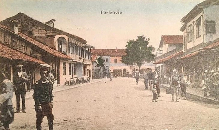 Ferizaj rreth viteve ’20 në një kartolinë