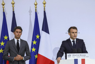 Emmanuel Macron dhe Gabriel Attal