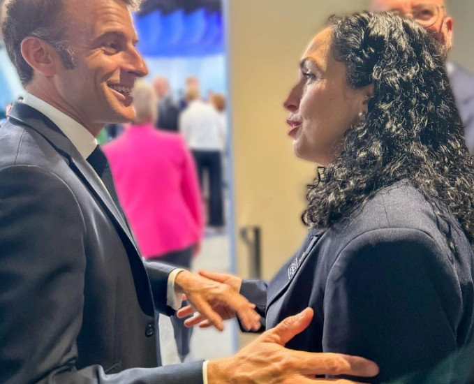 Emmanuel Macron dhe Vjosa Osmani