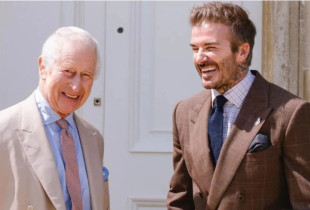 David Beckham dhe Mbreti Charles