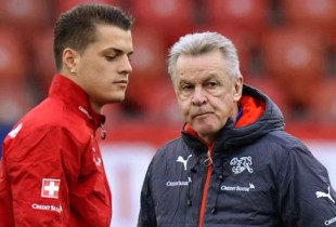 Granit Xhaka & Ottmar Hitzfeld