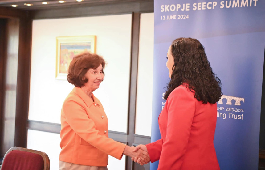 Vjosa Osmani dhe Gordana Siljanovska-Davkova