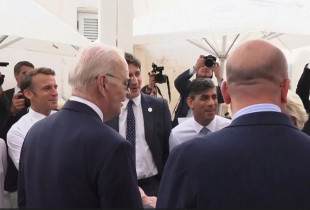 Liderët e G7-s i këndojnë për ditëlindje Scholzit