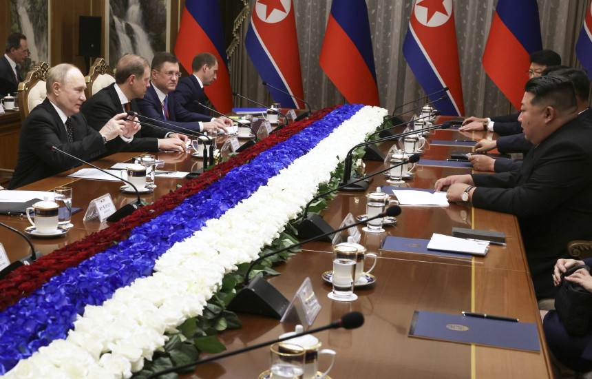 Kim Jong Un - Vladimir Putin - takimi ne Pyongang