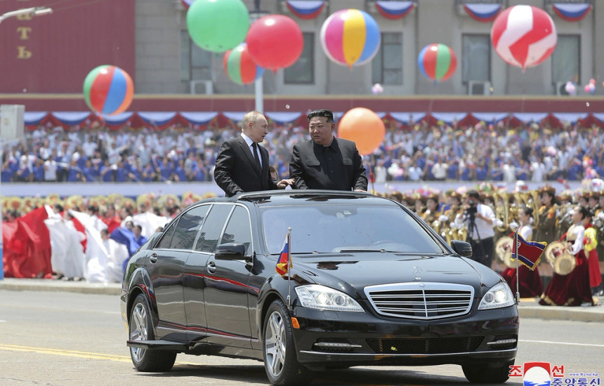 Vladimir Putin dhe Kim Jong Un