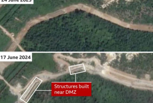 Koreja e Veriut po ndërton “mur” kufitar, zbulojnë imazhet satelitore