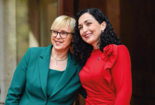 Presidentja Vjosa Osmani dhe homologia e saj sllovene, Natasha Pirc Musar