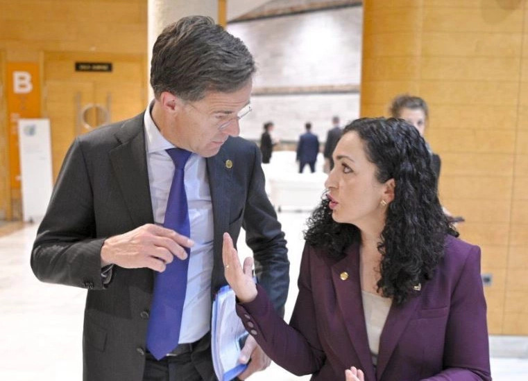 Vjosa Osmani - Mark Rutte