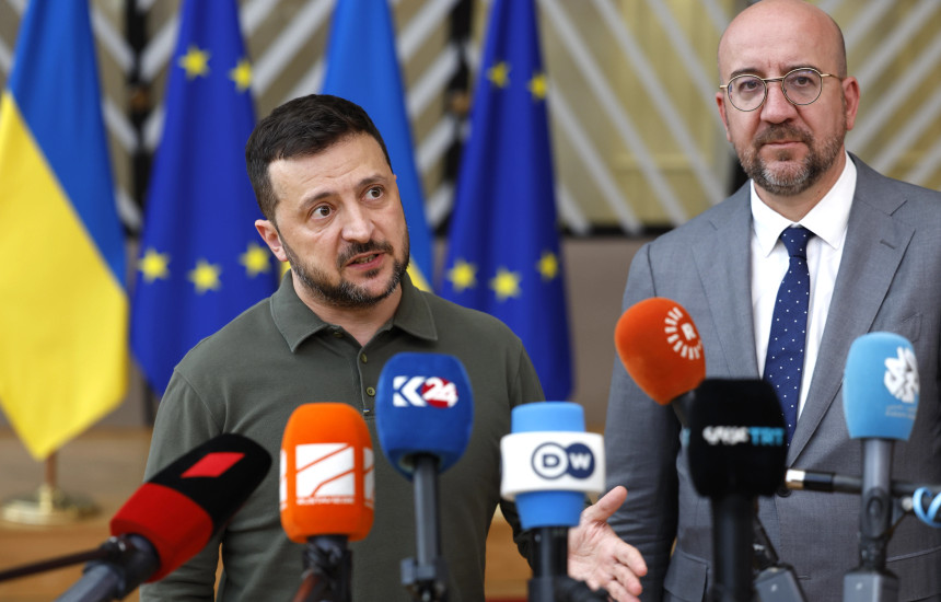 Volodymyr Zelensky dhe Charles Michel