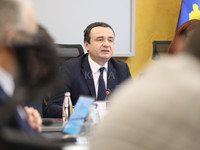 Kryeministri Albin Kurti ne mbledhjen e qeverise se Kosoves