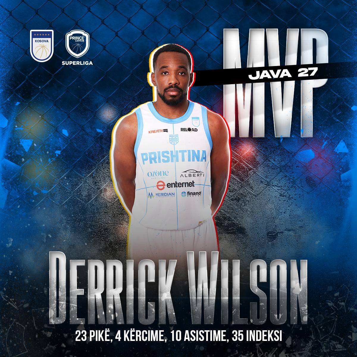 Wilson më i miri i xhiros në basketboll