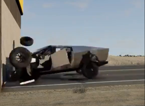 Si reagon Tesla Cybertruck kur përplaset në shpejtësi prej 225 km/h