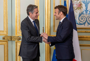 Presidenti francez, Emmanuel Macron dhe Sekretari amerikan i Shtetit, Antony Blinken