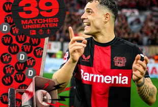 Granit Xhaka me Bayer Leverkusenin 39 ndeshje pa humbje