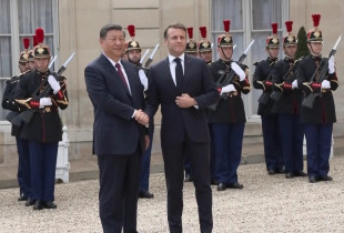 Emmanuel Macron dhe presidenti kinez Xi Jinping