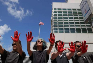 Protesta e familjareve te pengjeve izraelite ne Gaza