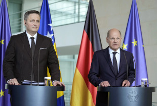 Denis Beqiroviq dhe Olaf Scholz