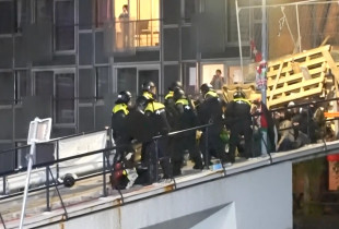 Protesta propalestinese - Universiteti i Amsterdamit