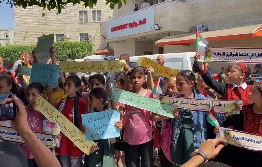 Protesta e fëmijëve palestinez