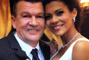 Slobodan Kostovski me gruan e tij Sandra në ditën e dasmës
