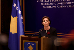 Donika Gervalla-Schwarz ne konference per media