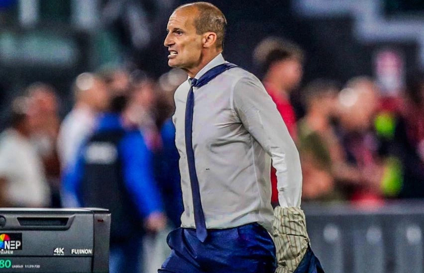 Allegri gjatë finales së Kupës kundër Atalantas