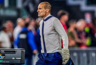 Allegri gjatë finales së Kupës kundër Atalantas