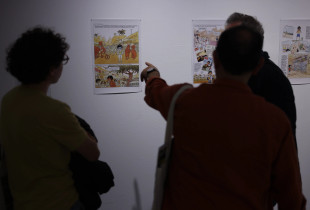 Ekspozita e artistëve ndërkombëtarë, e hapur të premten në Fakultetin e Arteve në të parën ditë të “GRANFestit”, është njëra prej ngjarjeve që i prin serisë së aktiviteteve (Foto: GRANFest)