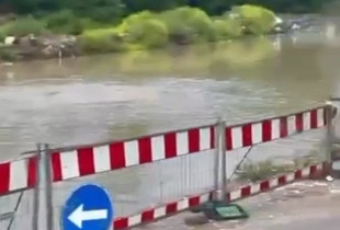Vërshimet në Prishtinë, vendpunim në rrugën "A"