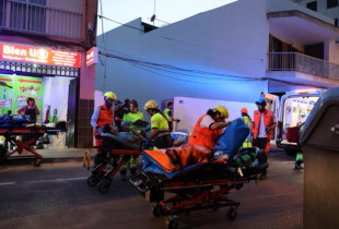 Shërbimet e urgjencës duke evakuuar të lënduarit në Mallorca / Foto: Getty