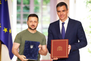 Volodymyr Zelensky me Pedro Sanchezin