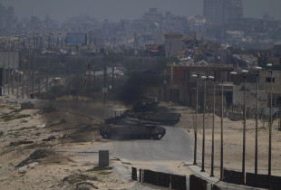 Tanket izraelite në Rafah