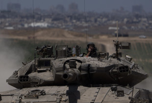 Tanket izraelite në Rafah