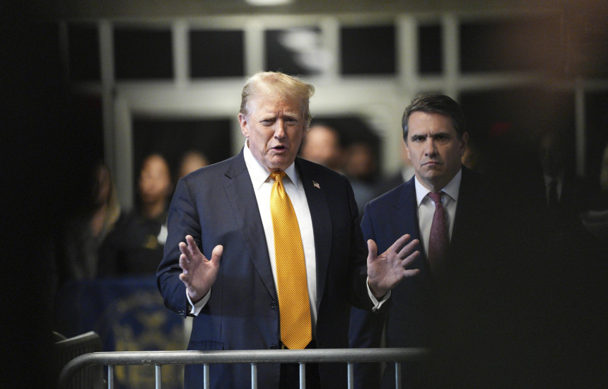 Donald Trump para gazetarëve