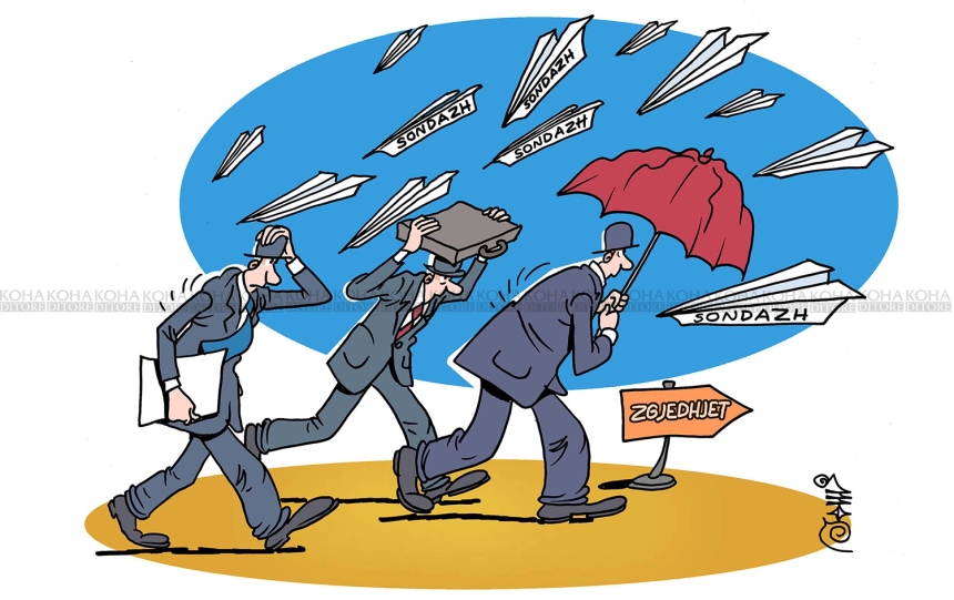 Karikatura e ditës - Sondazhet dhe zgjedhjet