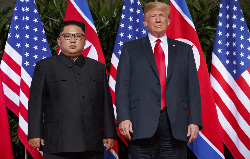 Donald Trump me Kim Jong Un-in