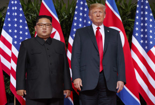 Donald Trump me Kim Jong Un-in