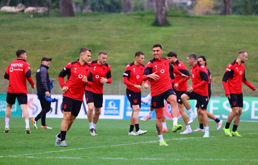 Shqipëria e kompletuar vazhdon përgatitjet për ndeshjen ndaj Çekisë