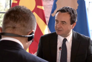 Kryeministri Albin Kurti dhe homologu maqedonas, Hristijan Mickoski