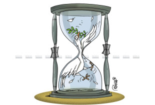 Koha e luftërave news cartoon