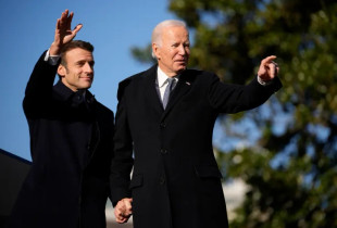 Emmanuel Macron e Joe Biden
