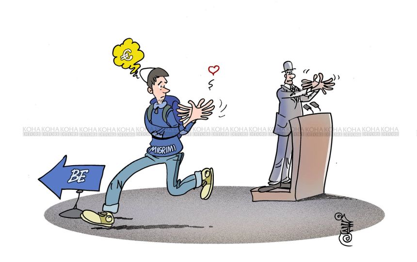 karikatura e ditës - Migrimi