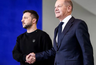 Volodymyr Zelensky dhe Olaf Scholz