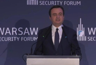 Albin Kurti ne Forumin e Varshaves per Siguri