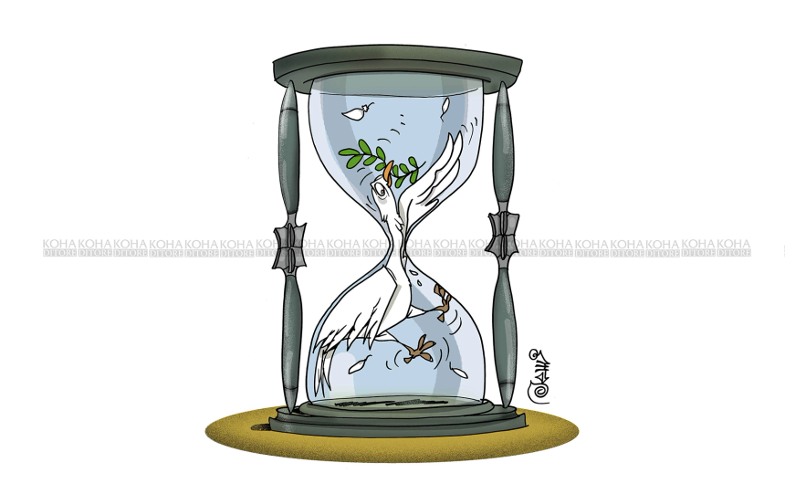 Karikatura e ditës - Paqja