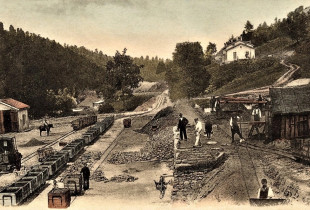 “Pamje e kompleksit të Trepçës rreth vitit 1900) (© Günter Grundmann)