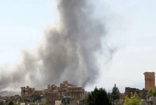 Gjatë fundjavës, imazhet në mediat sociale shfaqën re tymi prapa kolonave monumentale të Tempullit të Jupiterit në Baalbek