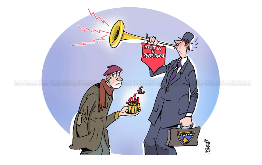 Pensionet Qeveria karikatura